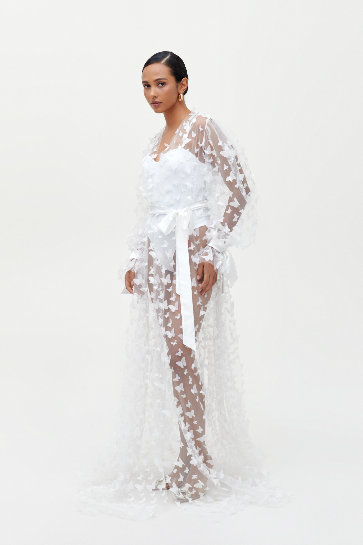Bridal butterfly robe