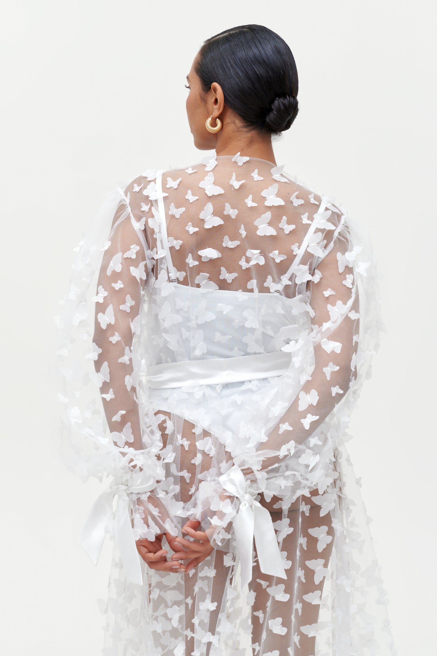 Bridal butterfly robe