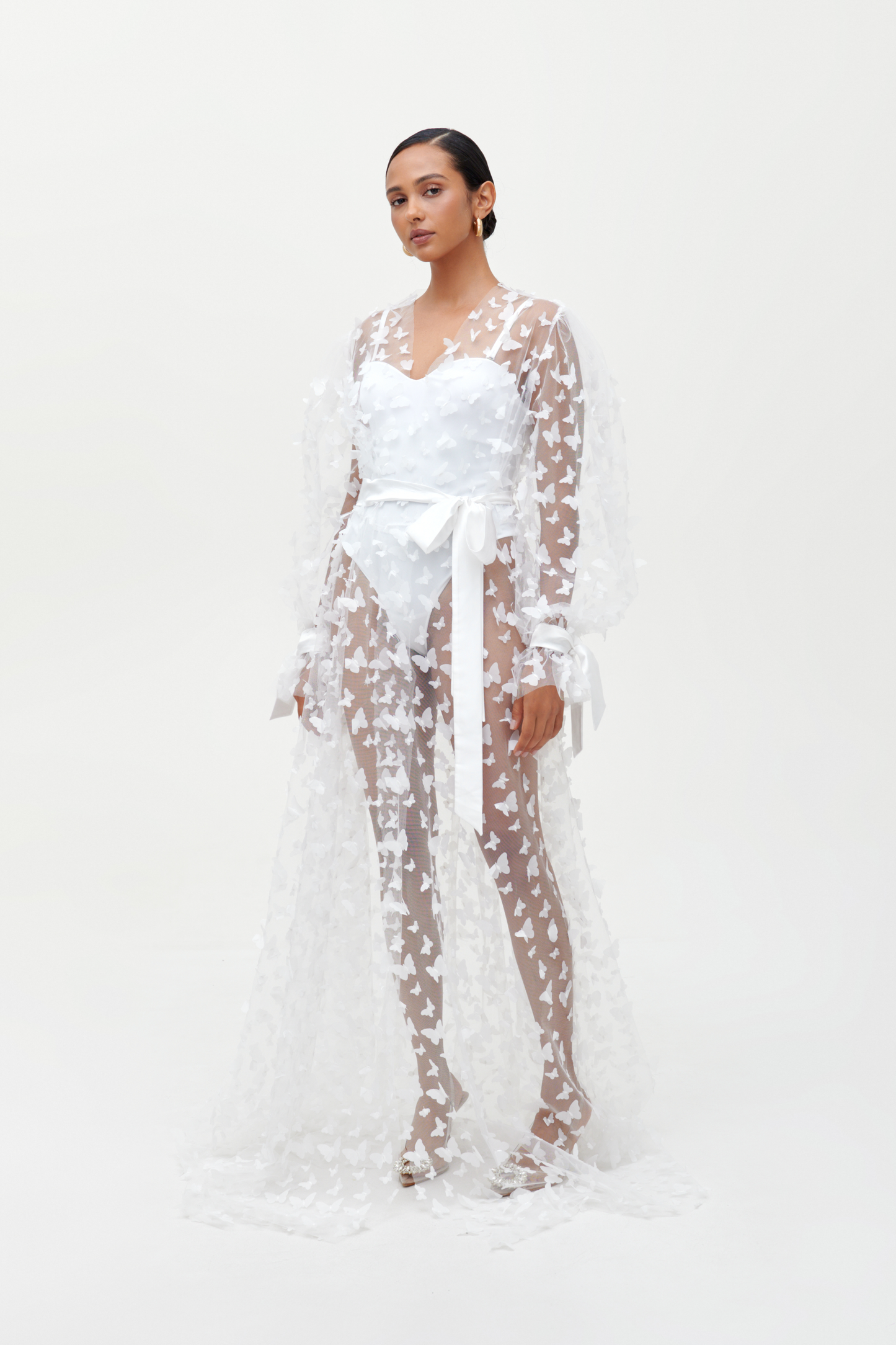 Bridal butterfly robe