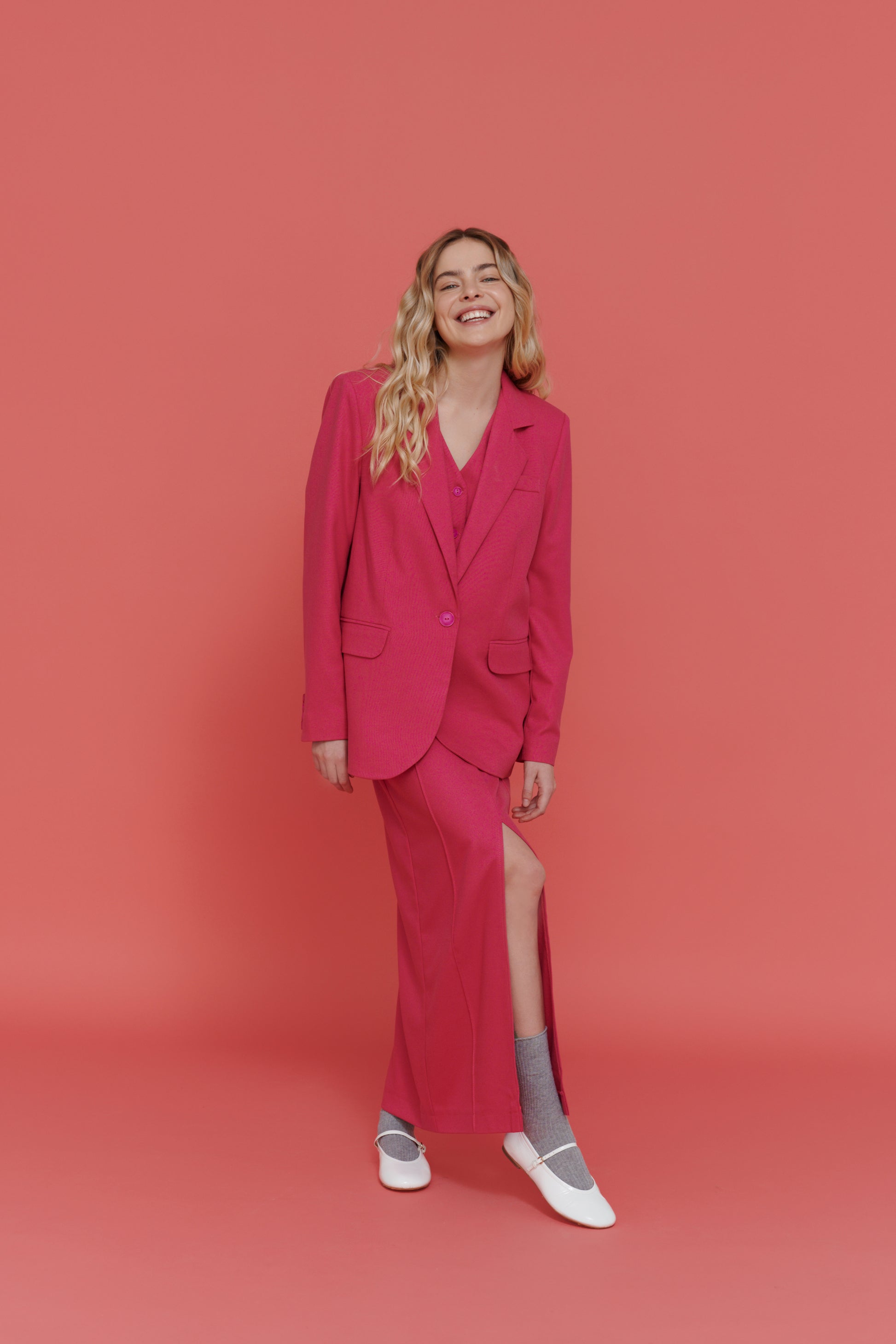 Pink Skirt full outfit – HEYMIMISISTERS women’s suit skirt