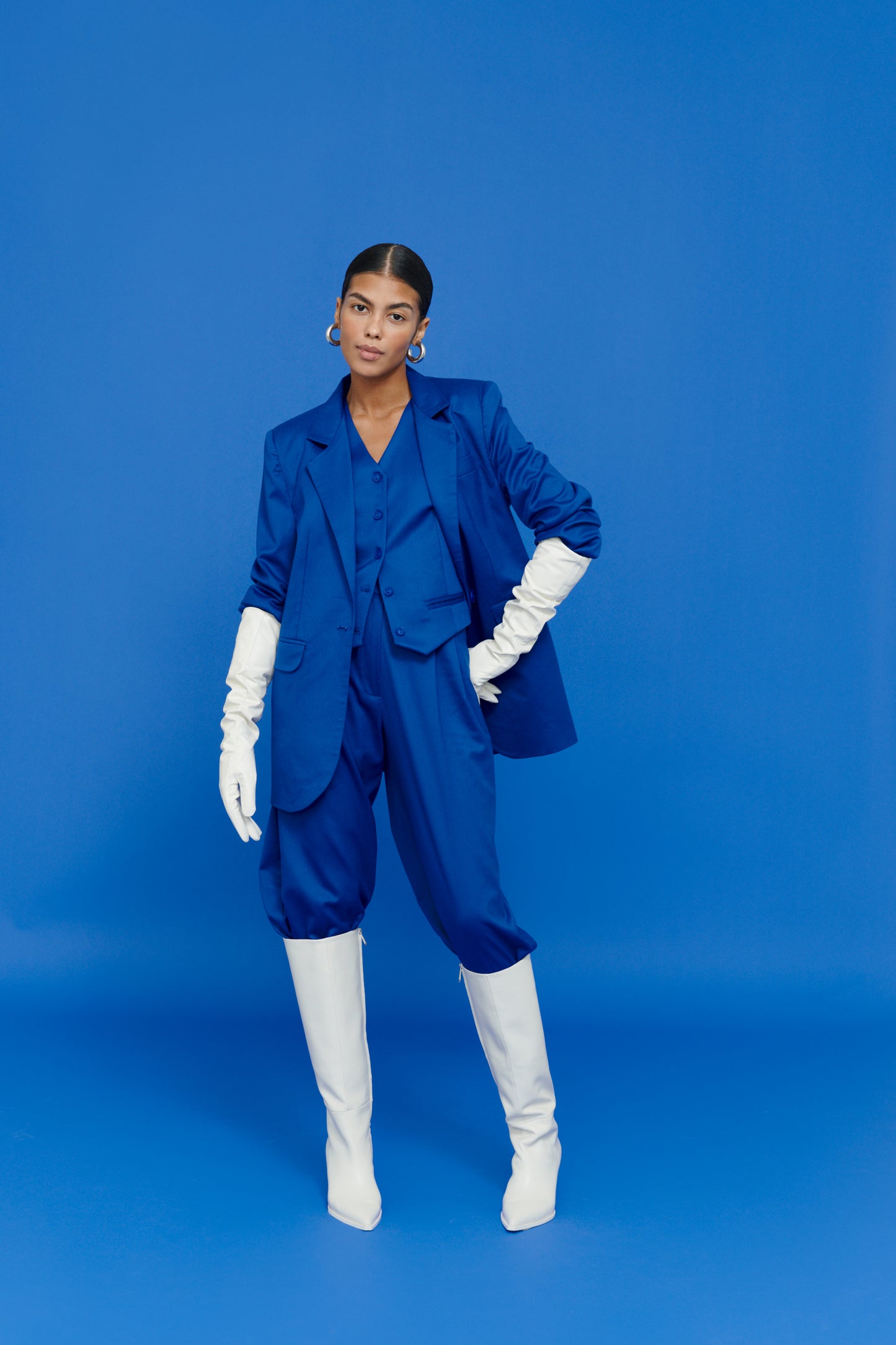 Electric Blazer – Premium Women’s Oversized Blue Blazer