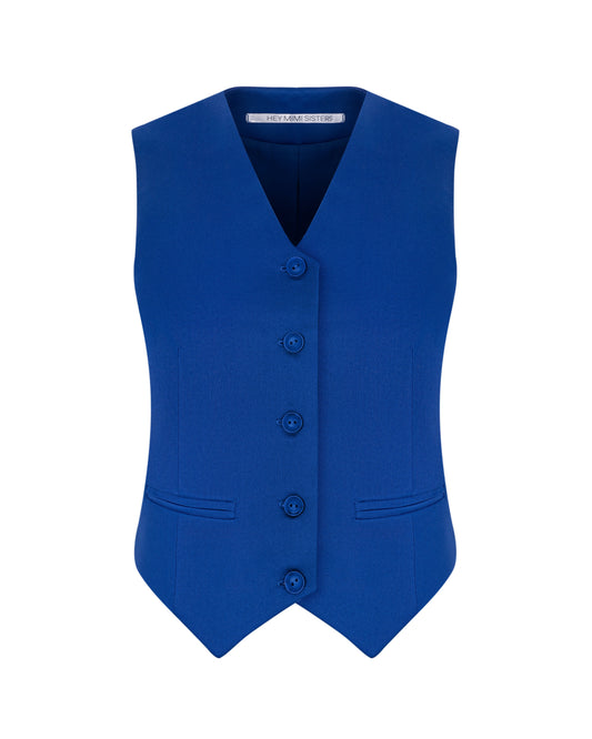 Electric Vest styled with blazer – HEYMIMISISTERS women’s co-ord