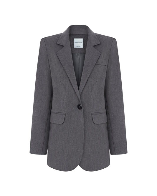 Gray blazer