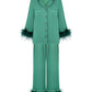 Pine Green feather pajamas