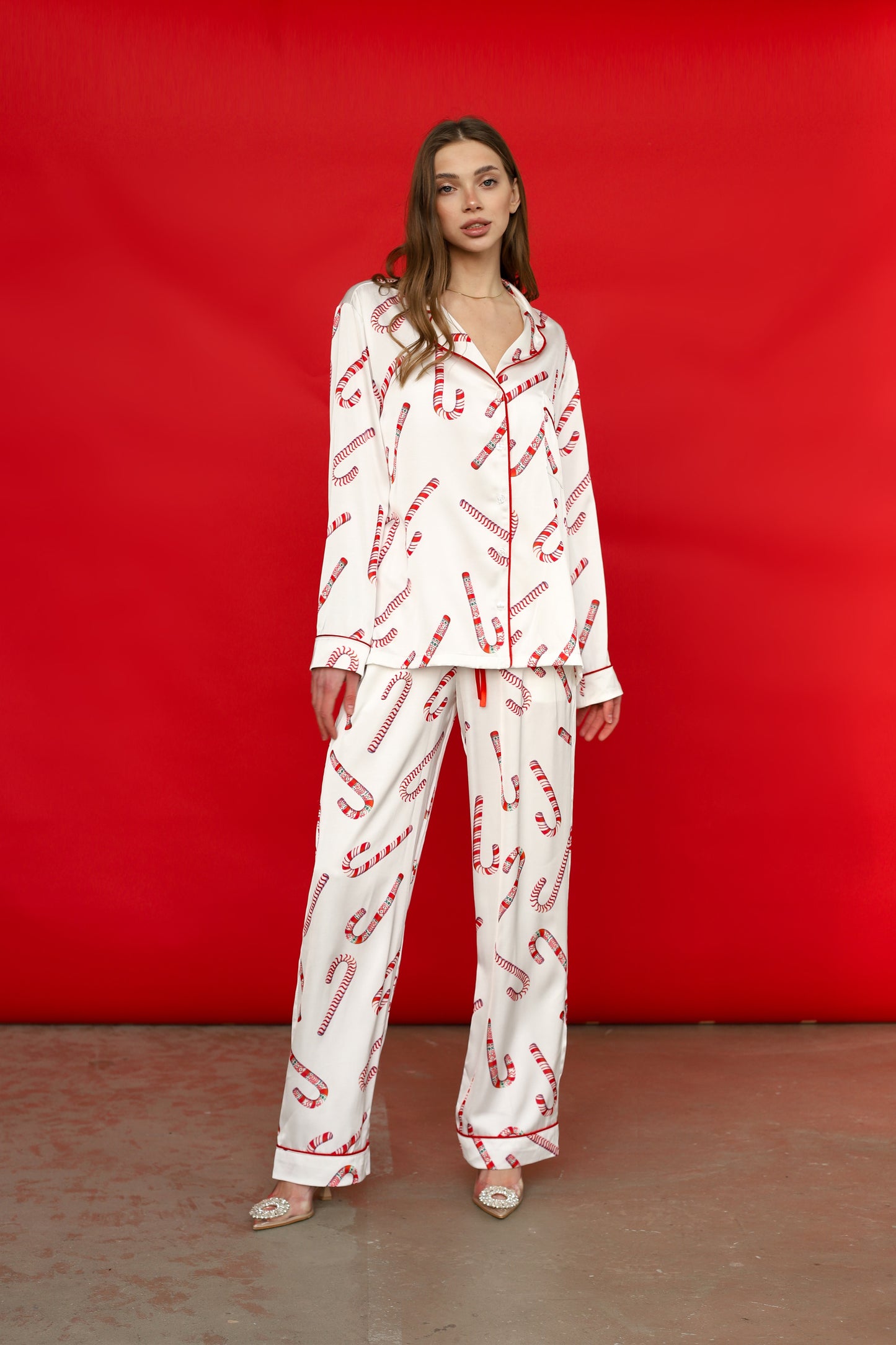 Christmas satin pajamas