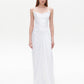 White slip maxi dress