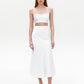 White satin skirt