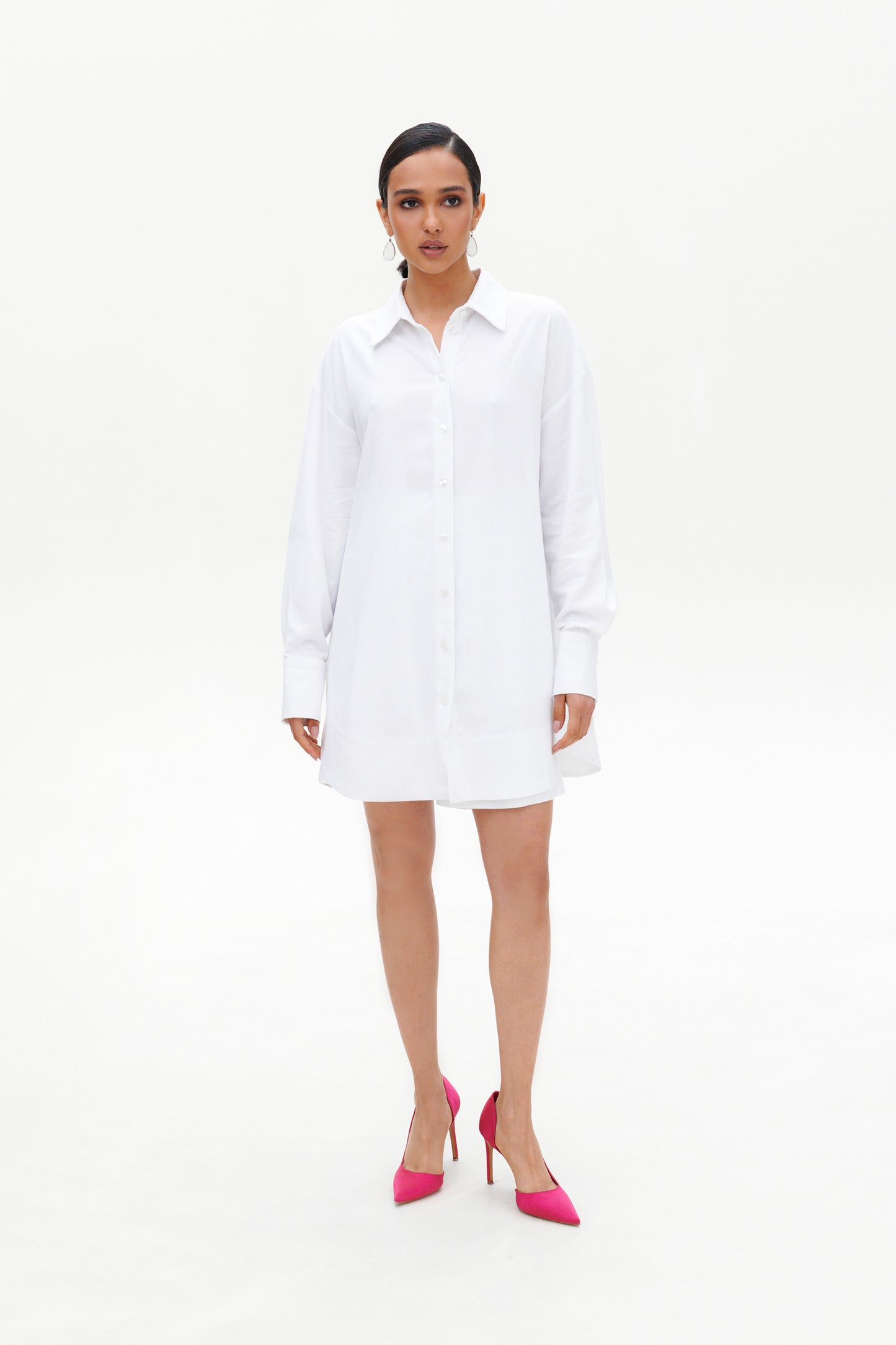 White linen shirt