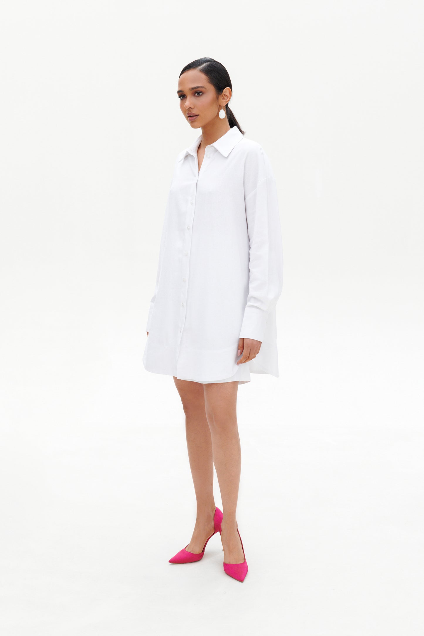 White linen shirt