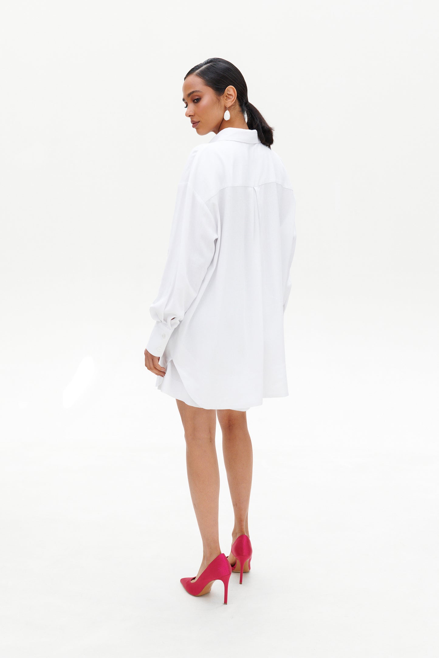 White linen shirt