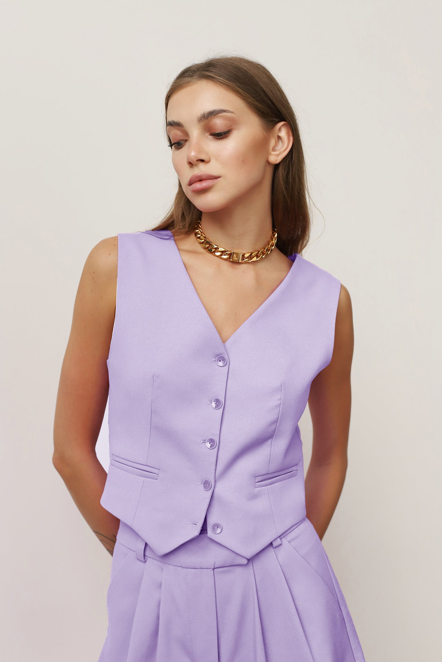 lilac suit for women