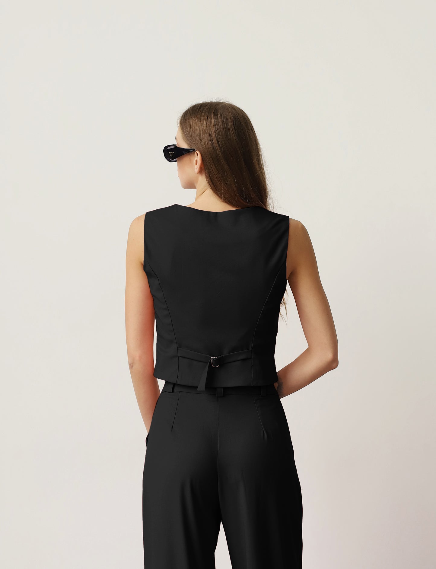 Black Pants and Blazer Suit