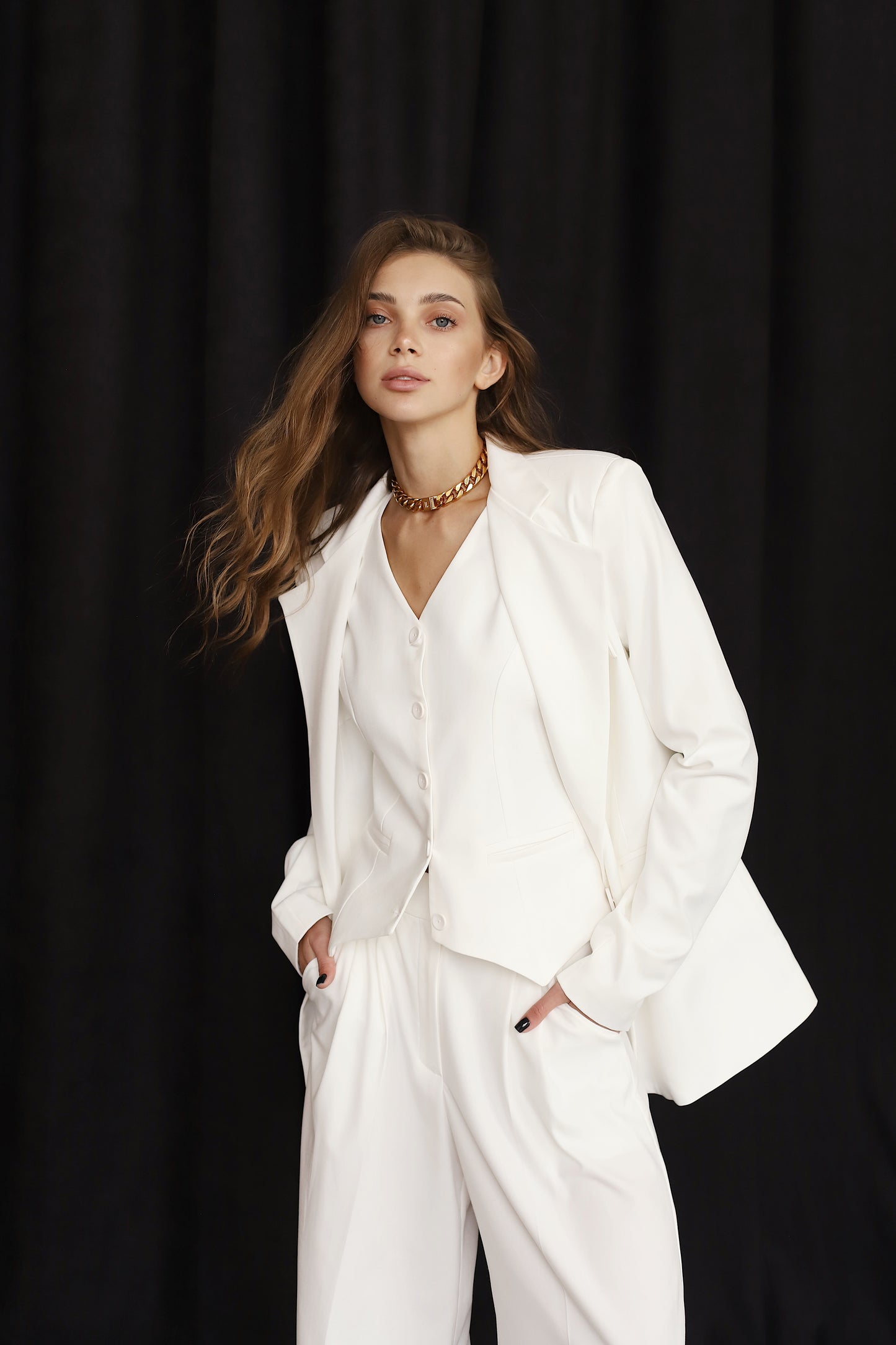 White blazer