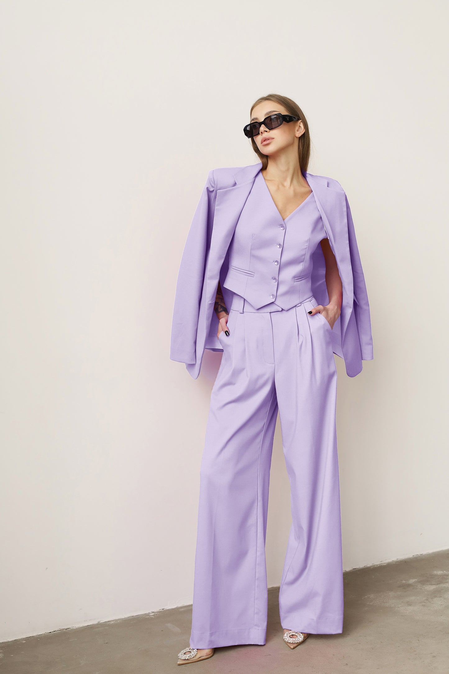 women's lilac suit