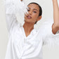 White feather pajamas
