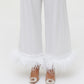 White feather pajamas