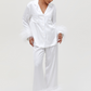 White feather pajamas