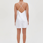 White pearl mini dress