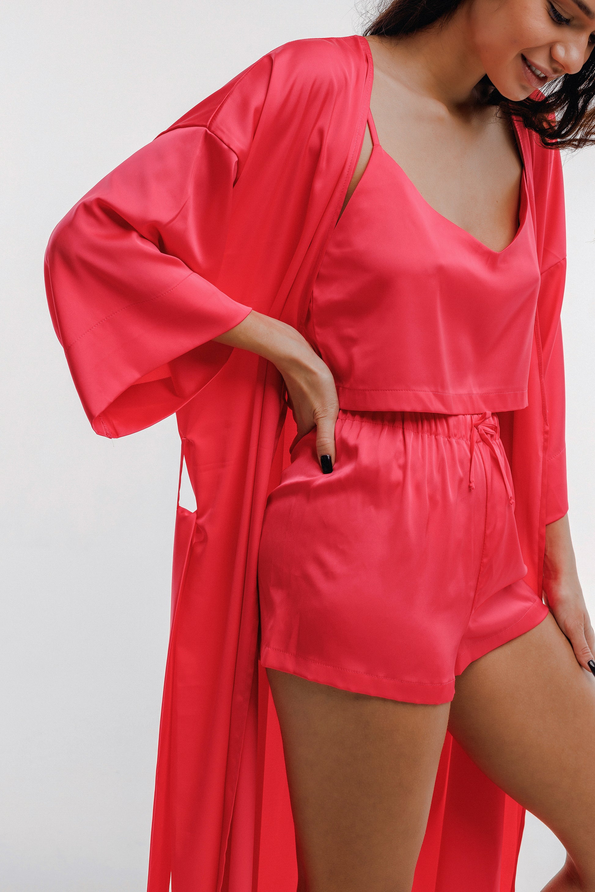 Pink silk pajamas – HEYMIMISISTERS