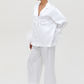 White feather pajamas