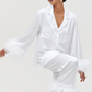 White feather pajamas