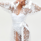 Bridal butterfly robe