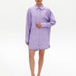 Lavender linen shorts