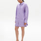 Lavender linen shorts