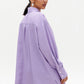 Lavender linen shorts
