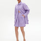 Lavender linen shorts