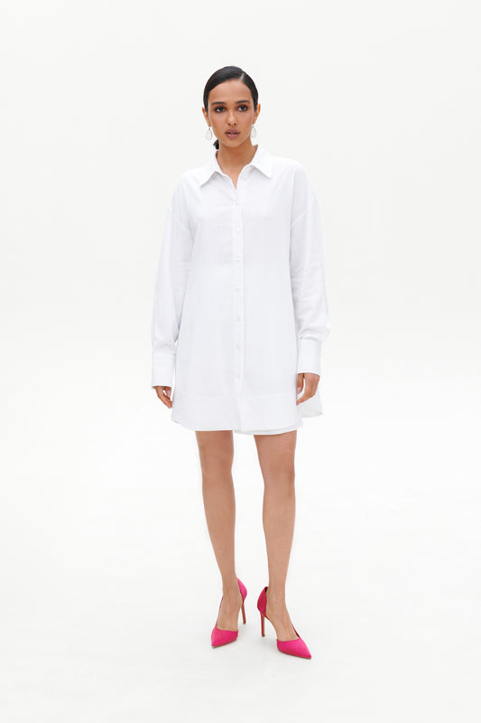 White linen shirt