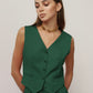 Dark green vest