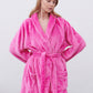 Pink cozy robe