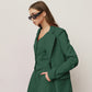 women's green blazer jacket  