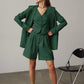 Green vest and shorts suit  