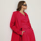 three piece red suit  
