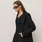 women's black blazer jacket  