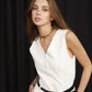 white pants suit for woman  