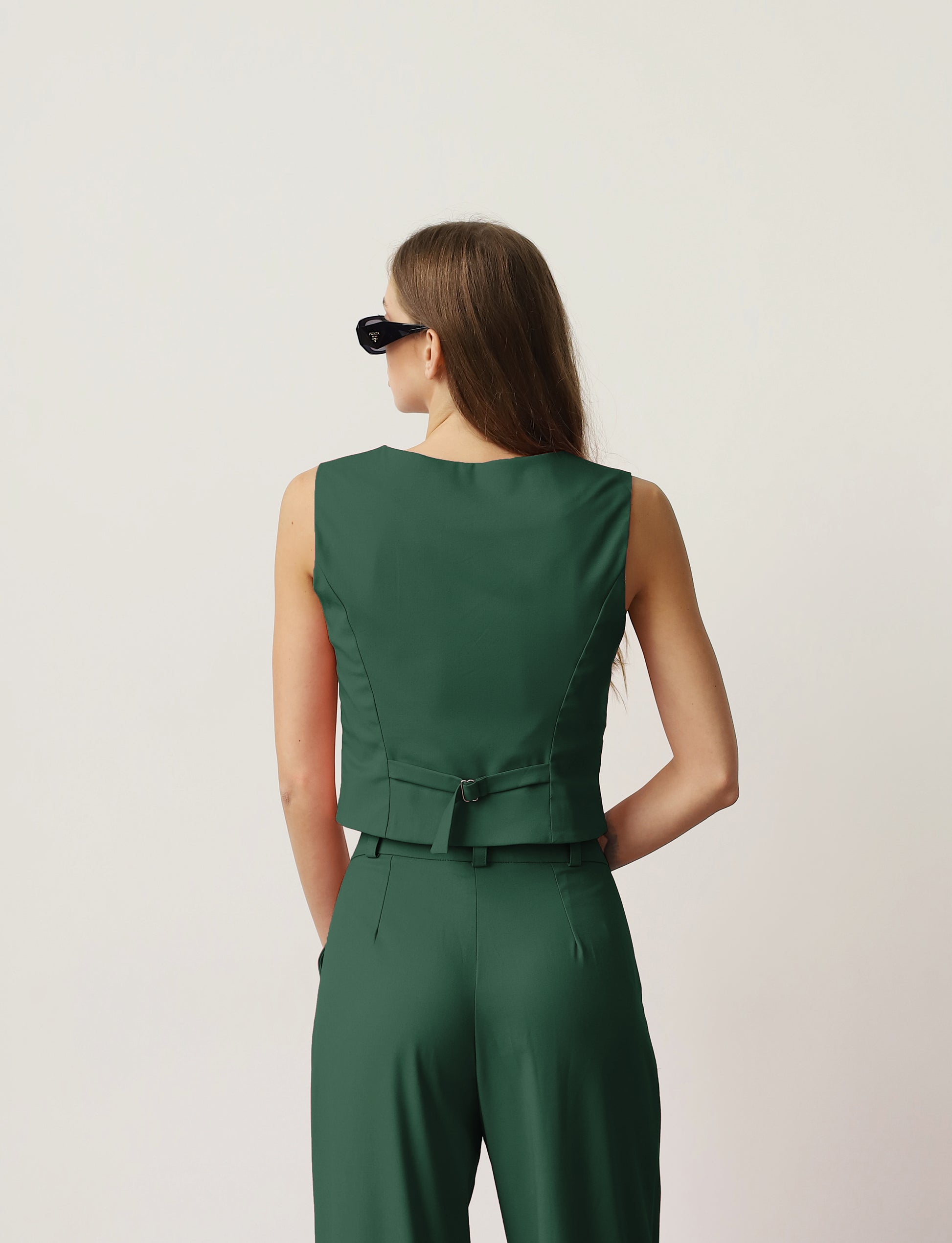 Dark green Pants and Blazer Suit