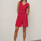 women's red suit  