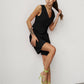 women's black suit  