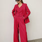 three piece red suit  