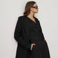 three piece black suit  